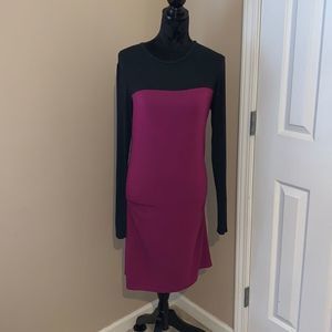 Robb and Hugo Large Black and Pink dress 👗 with scrunched sides.